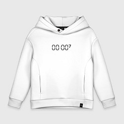 Толстовка оверсайз детская Zero o clock bts, цвет: белый