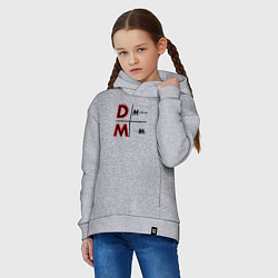 Толстовка оверсайз детская Depeche Mode - Memento Mori Logo, цвет: меланж — фото 2