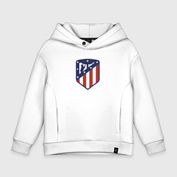 Толстовка оверсайз детская Atletico Madrid FC, цвет: белый