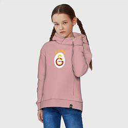 Толстовка оверсайз детская Galatasaray fc sport, цвет: пыльно-розовый — фото 2