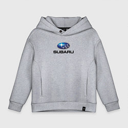 Толстовка оверсайз детская Subaru sport auto, цвет: меланж