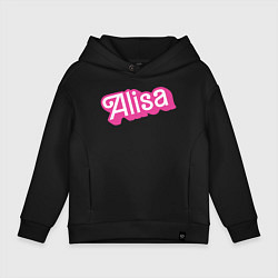 Толстовка оверсайз детская Alisa - retro Barbie style, цвет: черный
