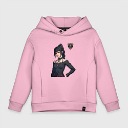 Толстовка оверсайз детская Shadowheart - балдурс гейт 3, цвет: светло-розовый