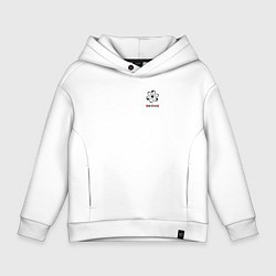 Толстовка оверсайз детская Атомный физтех, цвет: белый