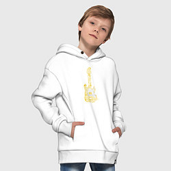 Толстовка оверсайз детская My guitar, цвет: белый — фото 2