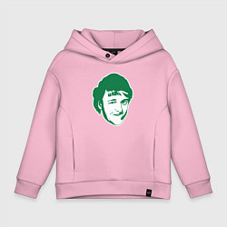 Толстовка оверсайз детская Ларри Берд, цвет: светло-розовый
