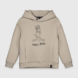 Детское худи оверсайз Bart hellboy Lill Peep