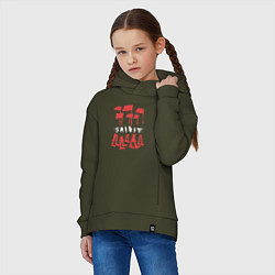 Толстовка оверсайз детская Depeche Mode - Spirit tour merch, цвет: хаки — фото 2