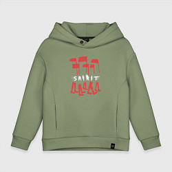 Толстовка оверсайз детская Depeche Mode - Spirit tour merch, цвет: авокадо