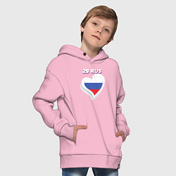 Толстовка оверсайз детская 29 регион Архангельская область, цвет: светло-розовый — фото 2