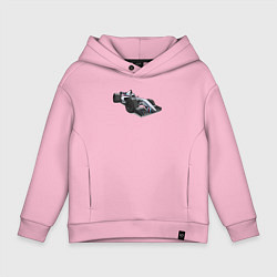 Толстовка оверсайз детская Формула 1 Вильямс, цвет: светло-розовый