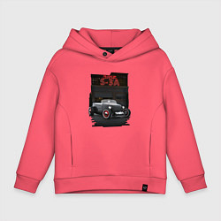 Толстовка оверсайз детская СМЗ-С3А Hot Rod, цвет: коралловый