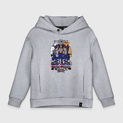 Детское худи оверсайз Мыши рокеры с марса - все