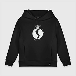 Толстовка оверсайз детская Майкл Джексон король, цвет: черный