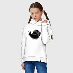 Толстовка оверсайз детская Целеустремленность warm, цвет: белый — фото 2