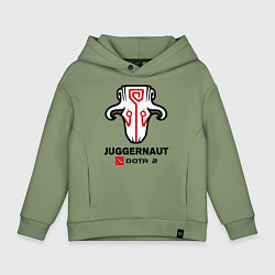Толстовка оверсайз детская Juggernaut Dota 2, цвет: авокадо