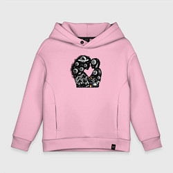 Детское худи оверсайз Space family