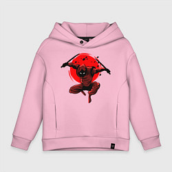 Толстовка оверсайз детская Ninja, цвет: светло-розовый