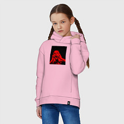 Толстовка оверсайз детская Физикал пэйн, цвет: светло-розовый — фото 2