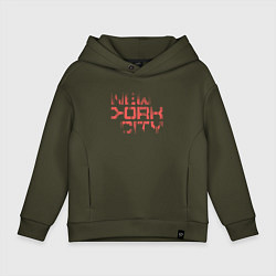 Детское худи оверсайз New york city streetwear