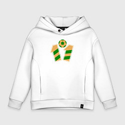 Детское худи оверсайз 11 номер футбольный мяч