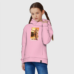 Толстовка оверсайз детская Эмили Блант и Райан Гослинг каскадеры, цвет: светло-розовый — фото 2