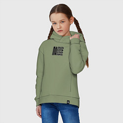 Толстовка оверсайз детская Распорядок дня заядлого игрока, цвет: авокадо — фото 2