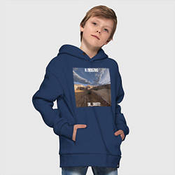 Толстовка оверсайз детская Dust2 love, цвет: тёмно-синий — фото 2
