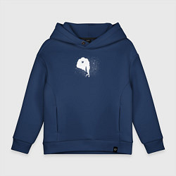 Толстовка оверсайз детская Медвежьи рассказы, цвет: тёмно-синий