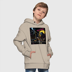 Толстовка оверсайз детская Мы отрылись - Скелеты в шкафу, цвет: миндальный — фото 2