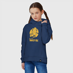 Толстовка оверсайз детская Vault boy like print, цвет: тёмно-синий — фото 2