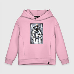 Толстовка оверсайз детская Cyber Lenin - armor on suction cups, цвет: светло-розовый