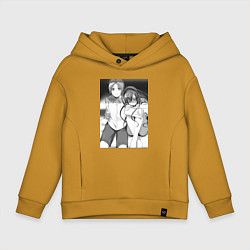 Толстовка оверсайз детская Реинкарнация безработного Эрис Бореас Грейрат Руде, цвет: горчичный
