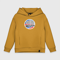 Толстовка оверсайз детская City Boston, цвет: горчичный