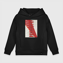 Толстовка оверсайз детская Mitsubishi Lancer Evolution, цвет: черный