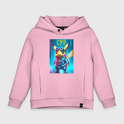 Детское худи оверсайз Cyber Pikachu - ai art fantasy