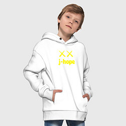 Толстовка оверсайз детская BTS j-hope, цвет: белый — фото 2