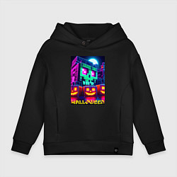 Детское худи оверсайз Halloween and Minecraft - collaboration