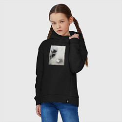 Толстовка оверсайз детская Graphic Abstract, цвет: черный — фото 2