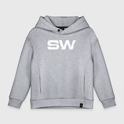 Детское худи оверсайз Street Workout OldSchool White Hoodie