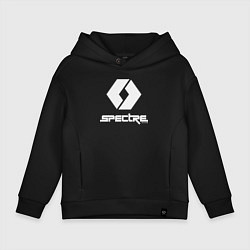 Толстовка оверсайз детская Spectre divide logo, цвет: черный