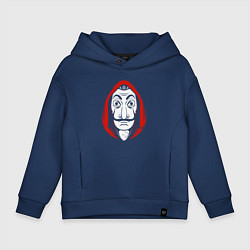 Толстовка оверсайз детская Money heist, цвет: тёмно-синий