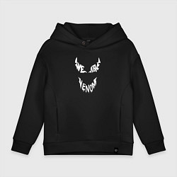 Толстовка оверсайз детская We are Venom, цвет: черный