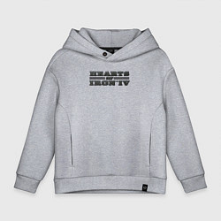Толстовка оверсайз детская Logo Hearts of Iron, цвет: меланж