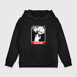 Толстовка оверсайз детская Хантер Килуа Золдик, цвет: черный