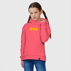 Толстовка оверсайз детская Twenty one pilots - color logo, цвет: коралловый — фото 2