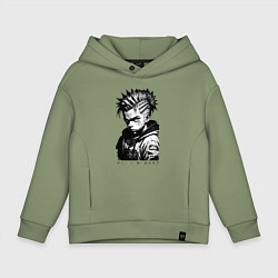 Толстовка оверсайз детская Чувак Барт Симпсон, цвет: авокадо