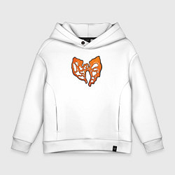 Толстовка оверсайз детская Wu-Tang candy, цвет: белый