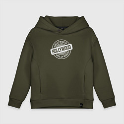 Толстовка оверсайз детская Hollywood, цвет: хаки