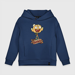 Толстовка оверсайз детская Флэпджек - матрос, цвет: тёмно-синий